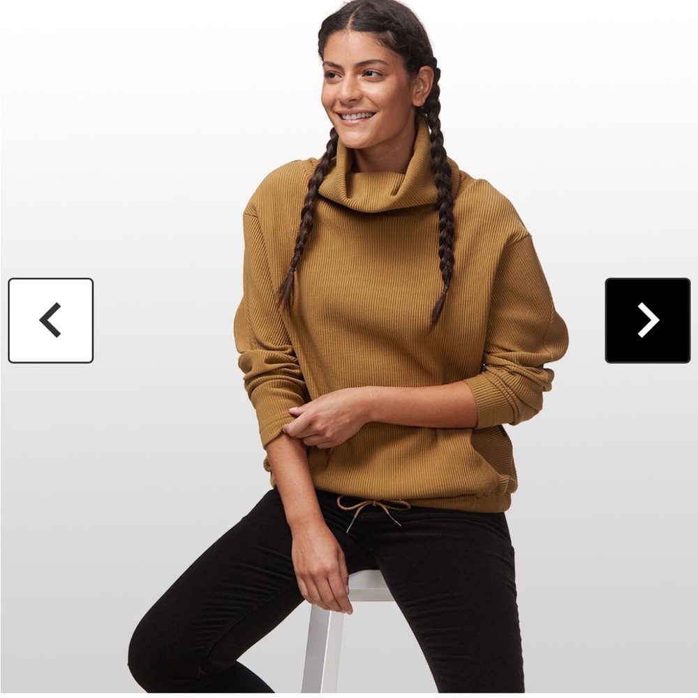 VARLEY - Charles Ribbed Turtleneck Sweater in black